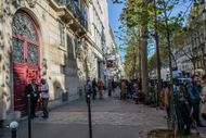 The luxury apartment Hôtel de Pourtalès where Kim Kardashian was robbed on October 3, 2016. (Image via Getty)